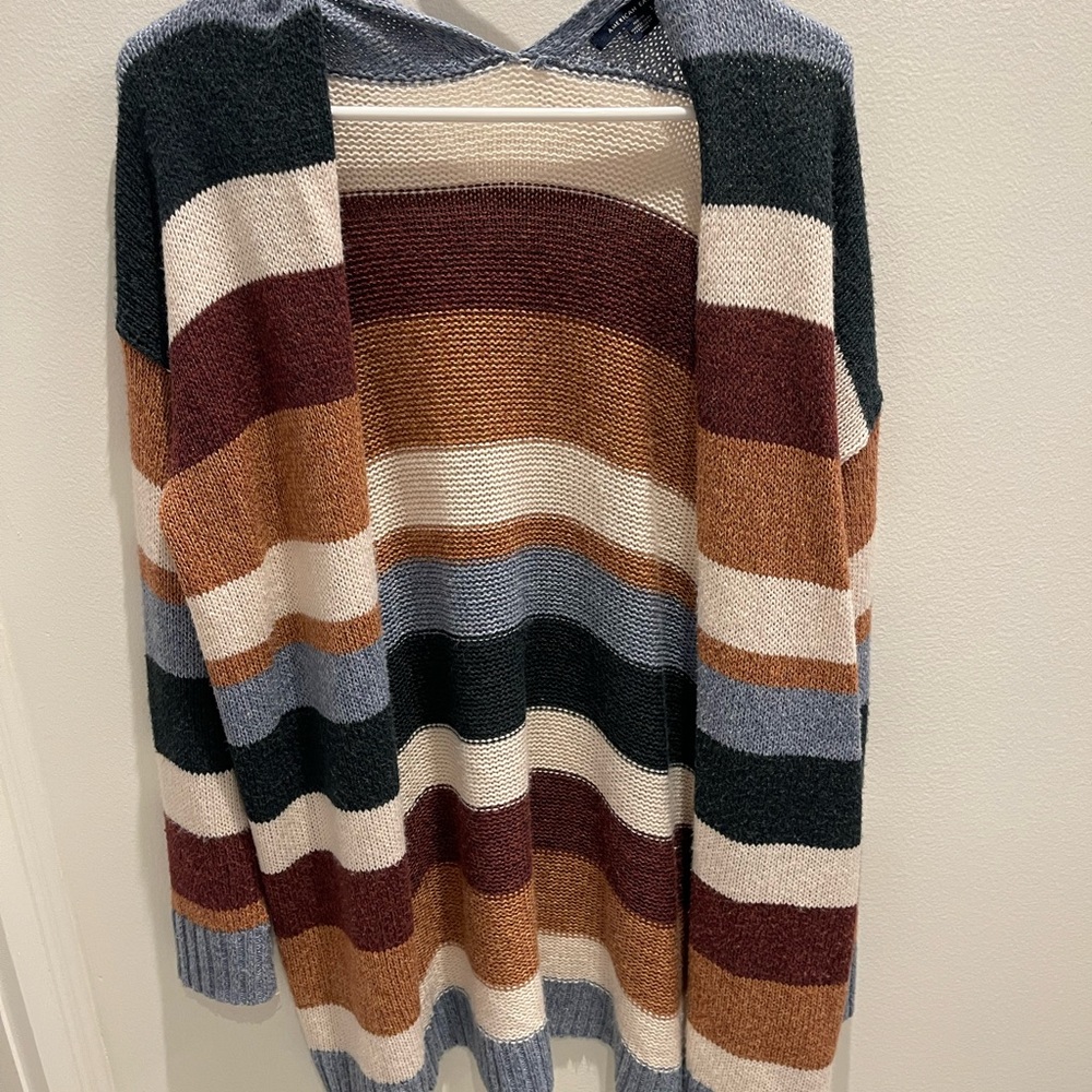 American eagle stripped cardigan